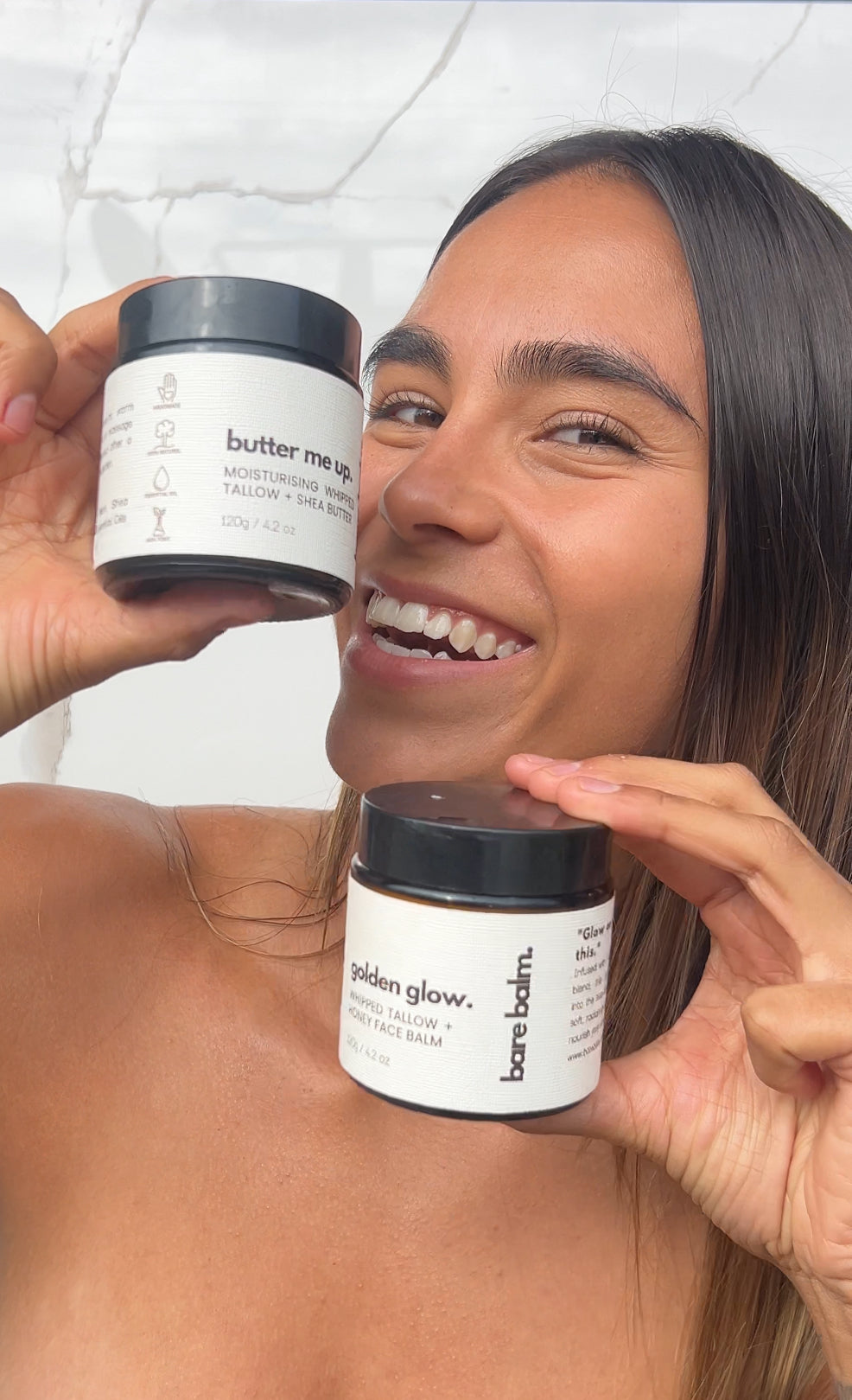 A happy customer using out tallow balms