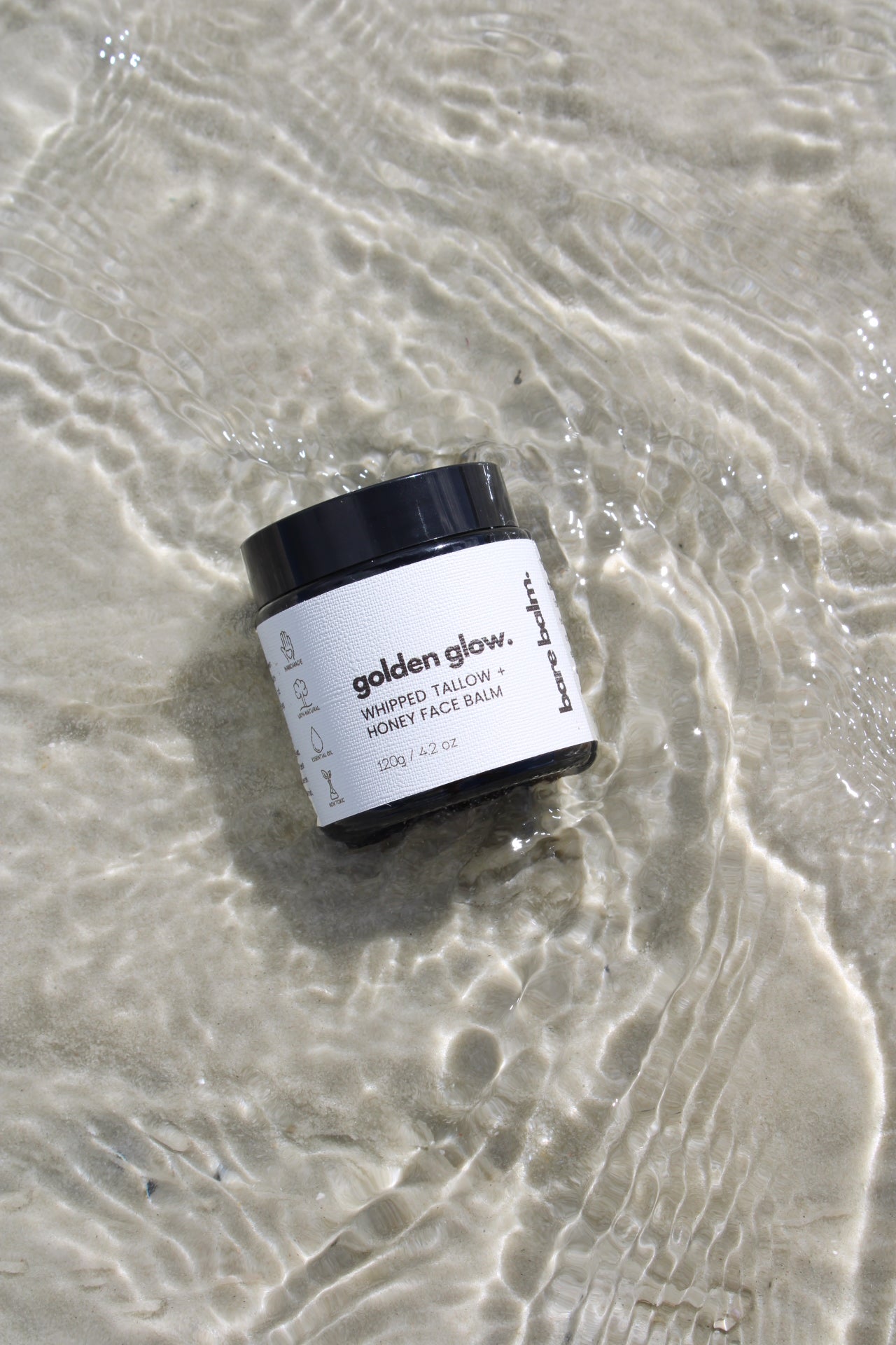 Bare Balm Golden Glow tallow skincare – natural Australian skincare made with pure ingredients