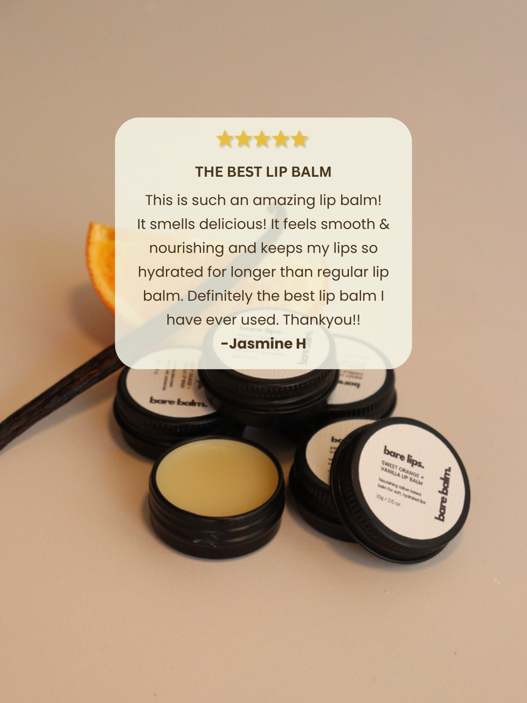 Bare Lips - Tallow + Beeswax Lip Balm